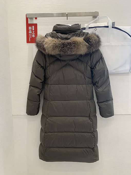 【レディースロングコートの通販】モンクレール服コピーダウンジャケットアウター フォックス ベルトディテール