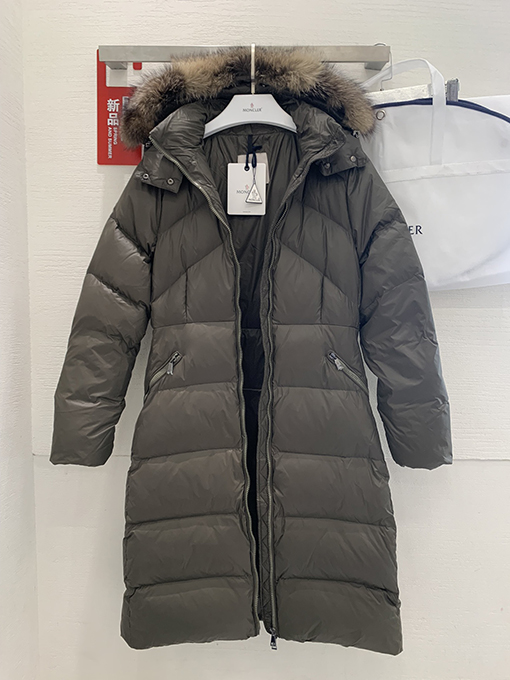 【レディースロングコートの通販】モンクレール服コピーダウンジャケットアウター フォックス ベルトディテール
