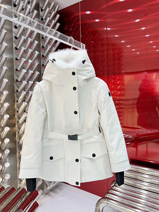 【レディースショートコートの通販】モンクレール服偽物 ダウンストリンショートコート 防水 スキー生地