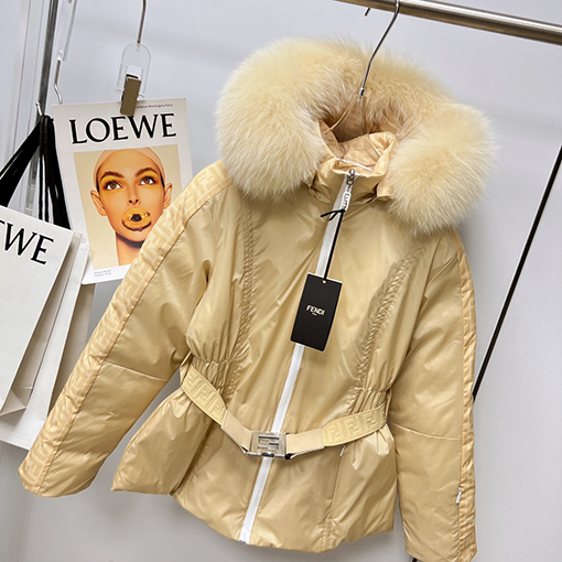 フェンディ服スーパーコピー 22fw新品 ffダブルロゴ イエローカラー