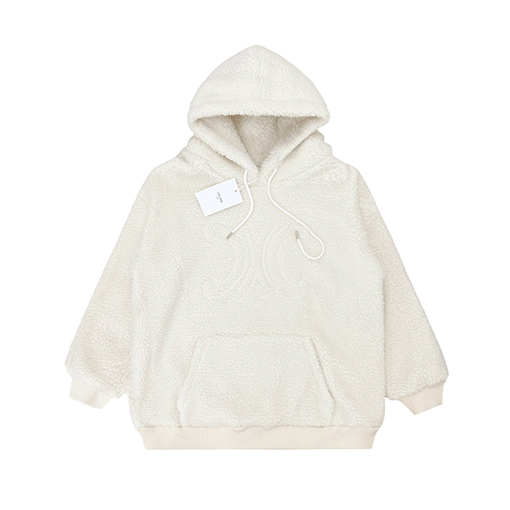 セリーヌ服偽物フリースフード パーカーセリーヌ 人気のアイテム