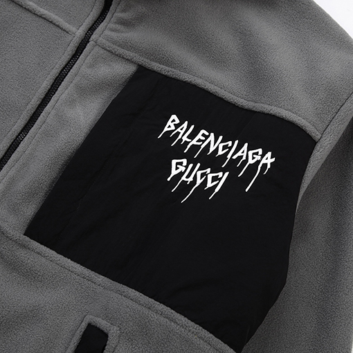 コラボの限定商品 GUCCI  x BALENCIAGA服偽物,胸の前の大きなポケット