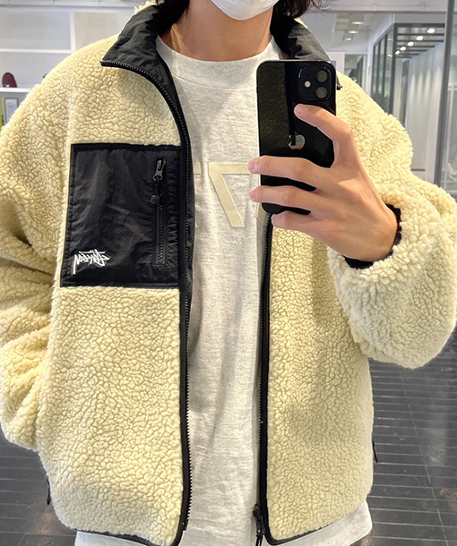 ステューシー服スーパーコピー 両面 フリースジャケットアウター