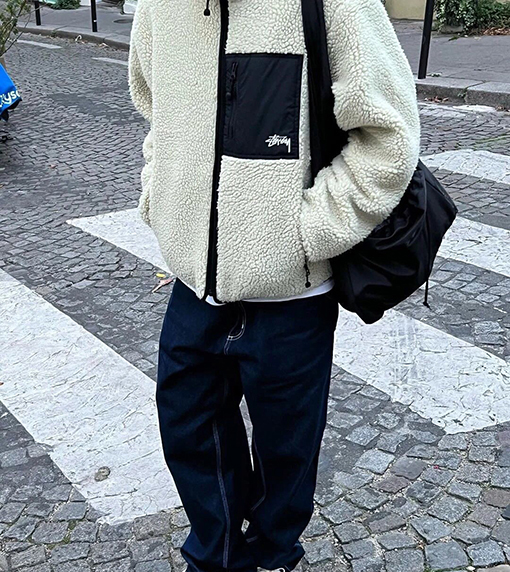  ステューシー服スーパーコピー 両面 フリースジャケットアウター