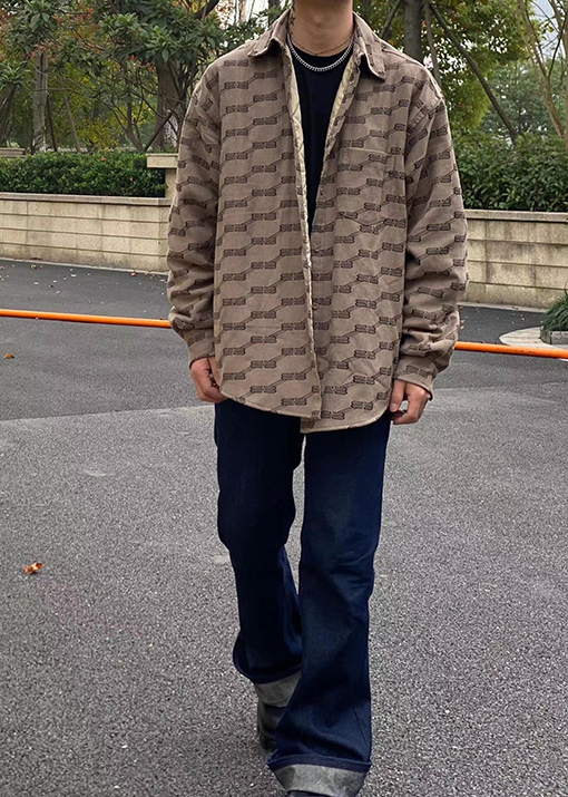 バレンシアガ服スーパーコピー 秋冬 中綿 人気 シャツ BLCG BBロゴ
