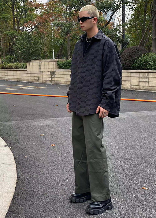 バレンシアガ服スーパーコピー 秋冬 中綿 人気 シャツ BLCG BBロゴ