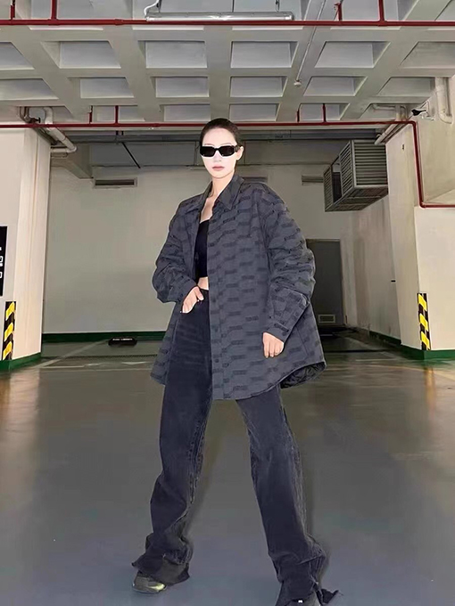 バレンシアガ服スーパーコピー 秋冬 中綿 人気 シャツ BLCG BBロゴ