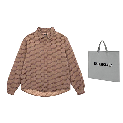 バレンシアガ服スーパーコピー 秋冬 中綿 人気 シャツ BLCG BBロゴ