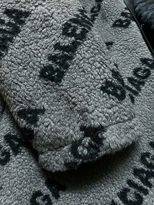 バレンシアガ服偽物フリースジャケットアウターBalenciagaロゴ