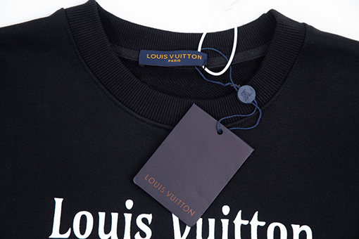 ルイヴィトン偽物 スウェットTシャツ   前後レタリングプリント