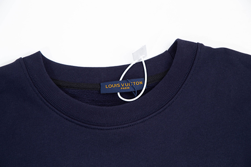 ルイヴィトン偽物 スウェットTシャツ   前後レタリングプリント