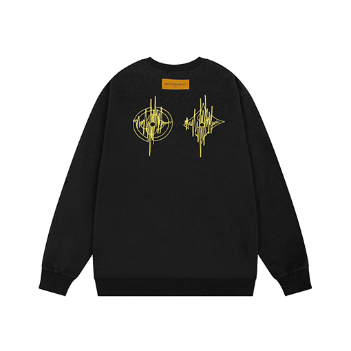 ルイヴィトン服コピー スウェットTシャツ 前後レタリングプリント
