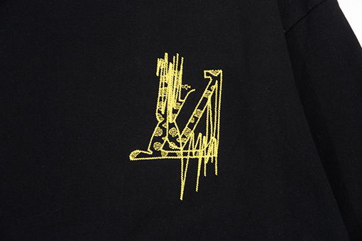 ルイヴィトン服コピー スウェットTシャツ 前後レタリングプリント