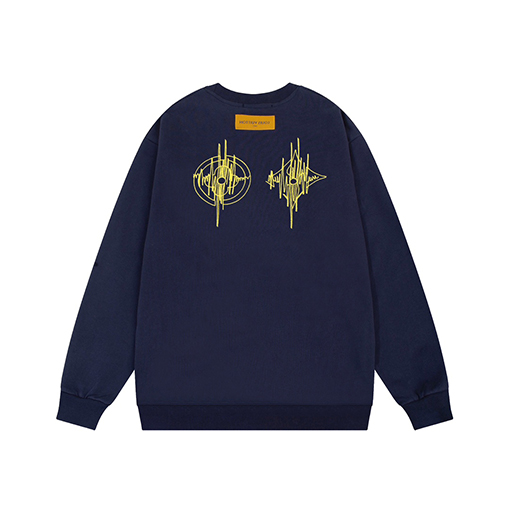 ルイヴィトン服コピー スウェットTシャツ 前後レタリングプリント