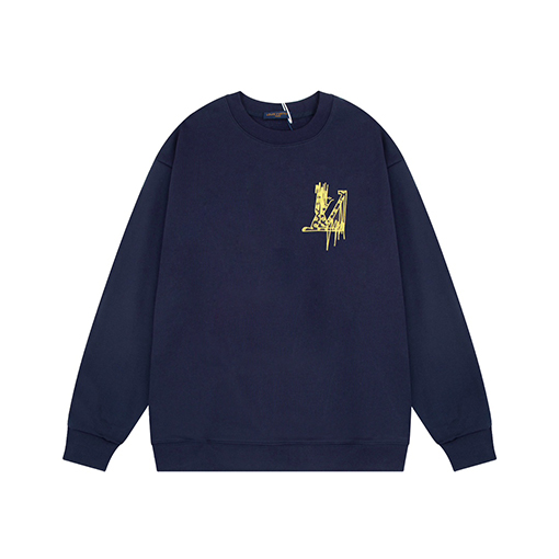 ルイヴィトン服コピー スウェットTシャツ 前後レタリングプリント
