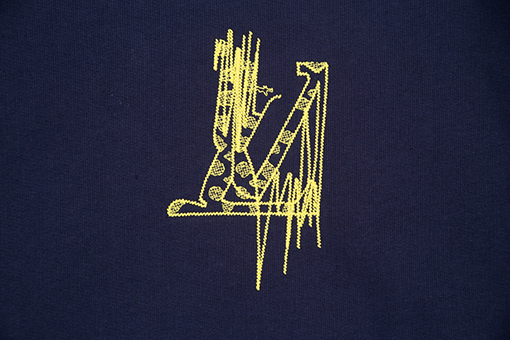 ルイヴィトン服コピー スウェットTシャツ 前後レタリングプリント