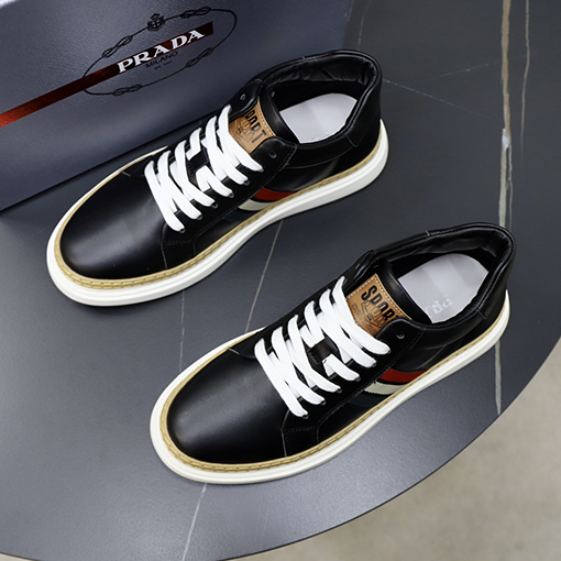 プラダ シューズ スーパーコピー メンズスニーカー pradaテープポイント 45サイズオーダーメイド