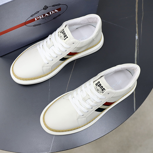 プラダ シューズ スーパーコピー メンズスニーカー pradaテープポイント 45サイズオーダーメイド