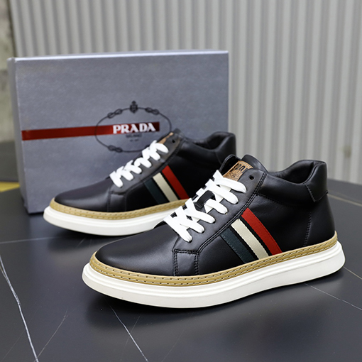 プラダ シューズ スーパーコピー メンズスニーカー pradaテープポイント 45サイズオーダーメイド