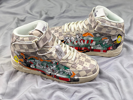 ルイヴィトンシューズ コピー LVモノグラム   LV x Nike Air Force1スーパーコピー
