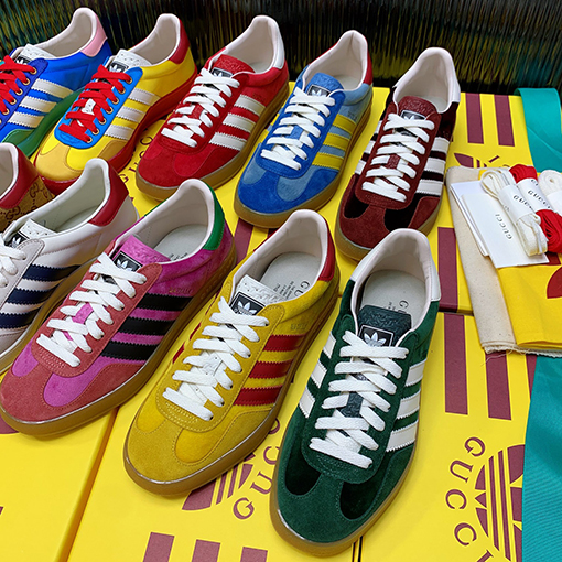 復古系 アディダス×グッチコラボレーション ガゼルスニーカースーパーコピー   Gazelle　10カラー