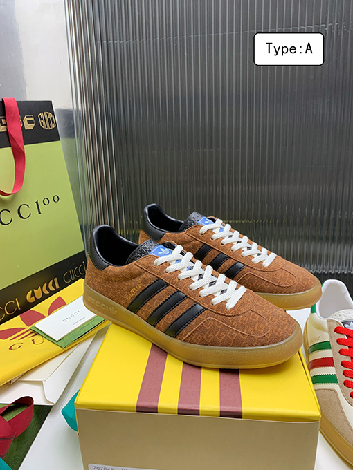 復古系 アディダス×グッチコラボレーション ガゼルスニーカースーパーコピー   Gazelle　3カラー