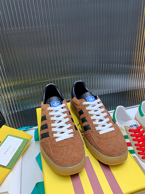 復古系 アディダス×グッチコラボレーション ガゼルスニーカースーパーコピー   Gazelle　3カラー