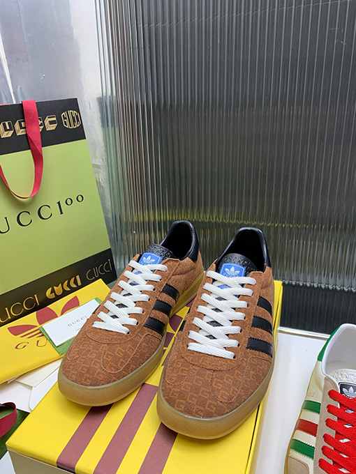 復古系 アディダス×グッチコラボレーション ガゼルスニーカースーパーコピー   Gazelle　3カラー