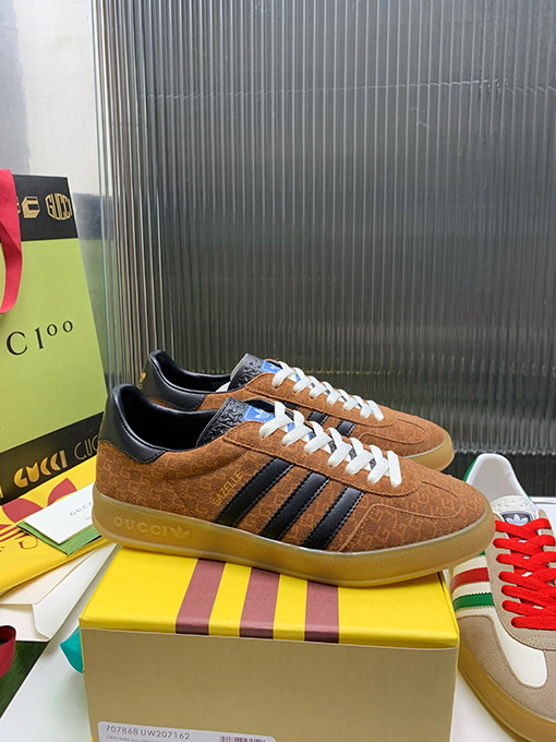 復古系 アディダス×グッチコラボレーション ガゼルスニーカースーパーコピー   Gazelle　3カラー