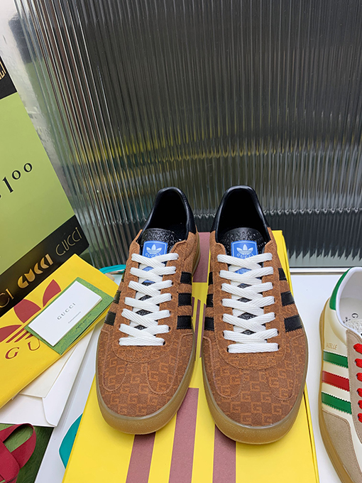 復古系 アディダス×グッチコラボレーション ガゼルスニーカースーパーコピー   Gazelle　3カラー
