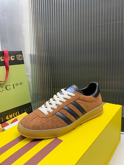 復古系 アディダス×グッチコラボレーション ガゼルスニーカースーパーコピー   Gazelle　3カラー