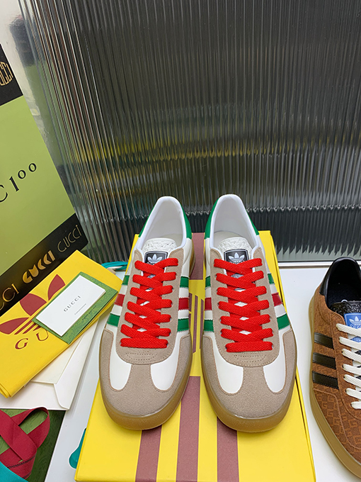 復古系 アディダス×グッチコラボレーション ガゼルスニーカースーパーコピー   Gazelle　3カラー