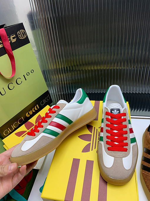 復古系 アディダス×グッチコラボレーション ガゼルスニーカースーパーコピー   Gazelle　3カラー
