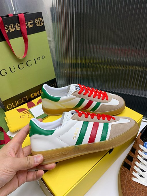復古系 アディダス×グッチコラボレーション ガゼルスニーカースーパーコピー   Gazelle　3カラー