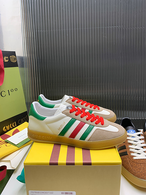 復古系 アディダス×グッチコラボレーション ガゼルスニーカースーパーコピー   Gazelle　3カラー