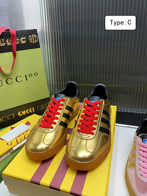 復古系 アディダス×グッチコラボレーション ガゼルスニーカースーパーコピー   Gazelle　3カラー