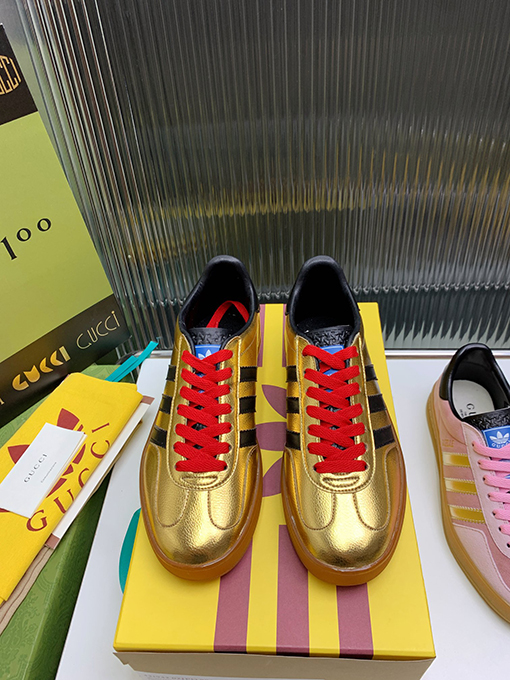 復古系 アディダス×グッチコラボレーション ガゼルスニーカースーパーコピー   Gazelle　3カラー