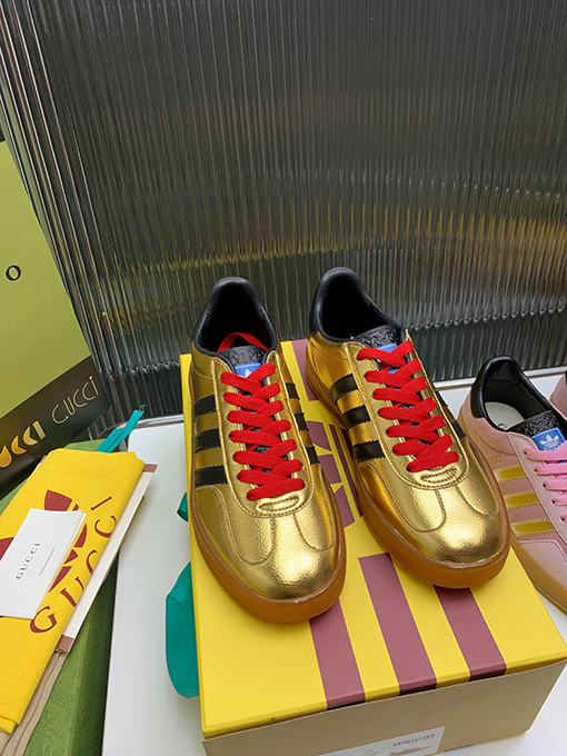 復古系 アディダス×グッチコラボレーション ガゼルスニーカースーパーコピー   Gazelle　3カラー