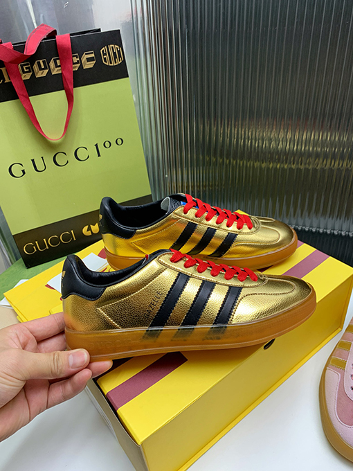 復古系 アディダス×グッチコラボレーション ガゼルスニーカースーパーコピー   Gazelle　3カラー