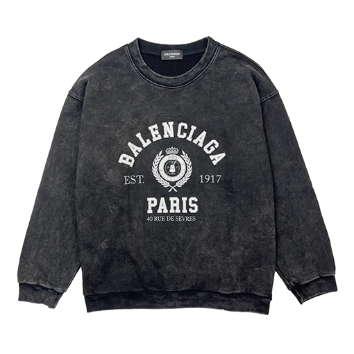 BLCG新品 バレンシアガスウェットTシャツ 1917 クラウンフリンジs.m.l