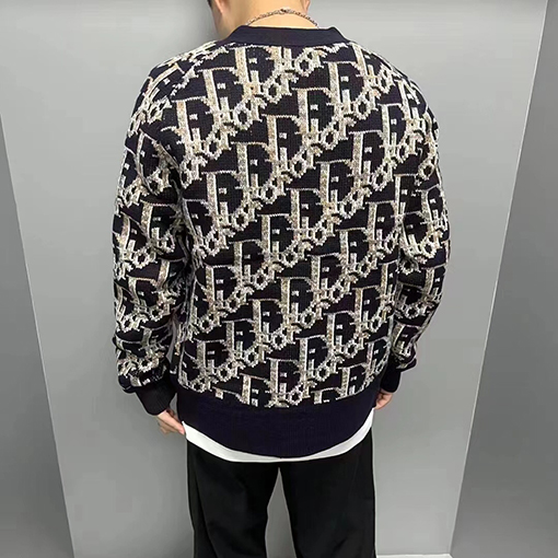 ディオール オブリックフラワーニットカーディガンセーター S.M.L