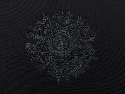 ディオール スウェットTシャツ   胸と背中CD五角星刺繍.ブラック．ホワイト
