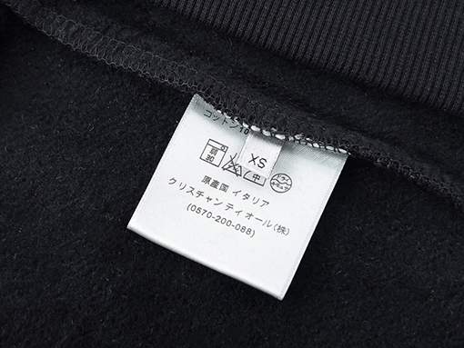 ディオール スウェットTシャツ   胸と背中CD五角星刺繍.ブラック．ホワイト