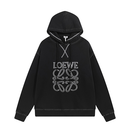 入荷!!   ロエベ 刺繍 ロゴ フード パーカー.S.M.L