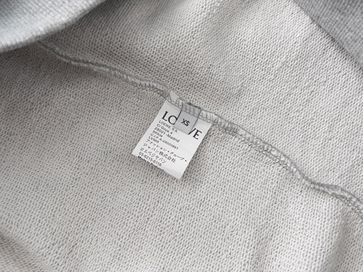人気再燃!!　 ロエベ22FWクラシックビッグロゴ刺繍ラウンドマンツーマンTシャツ