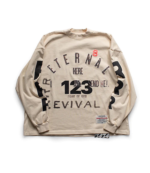 コラボ フィアオブゴッド x アルアルアル123  長袖 Tシャツ  ロンT