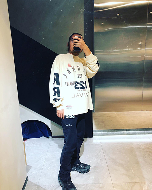 コラボ フィアオブゴッド x アルアルアル123 長袖 Tシャツ ロンT