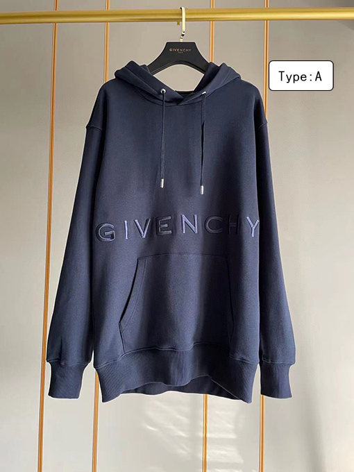 ジバンシイ服スーパーコピー GIVENCHY刺繍ロゴ フード パーカー