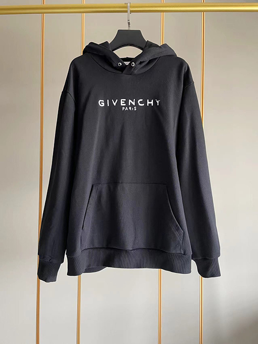 ジバンシイ服スーパーコピー GIVENCHY刺繍ロゴ フード パーカー
