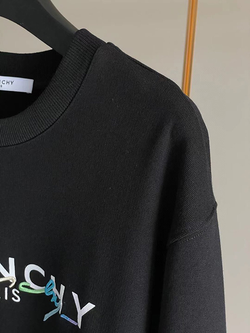 ジバンシイ服スーパーコピー GIVENCHY刺繍ロゴ スウェットTシャツ